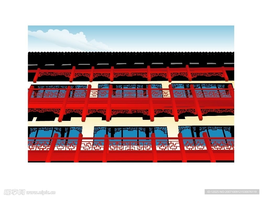 矢量風景建筑