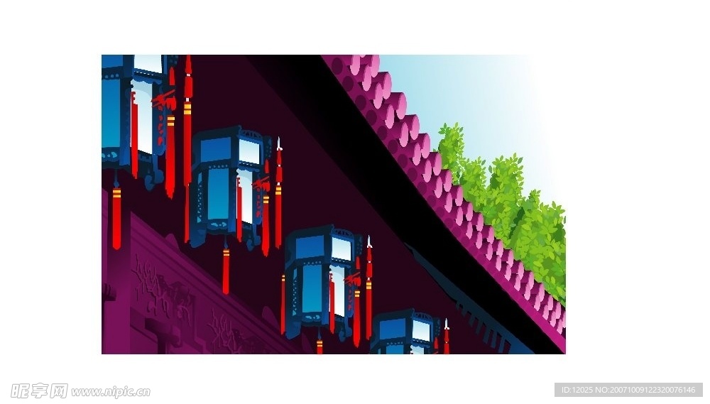 矢量風景建筑