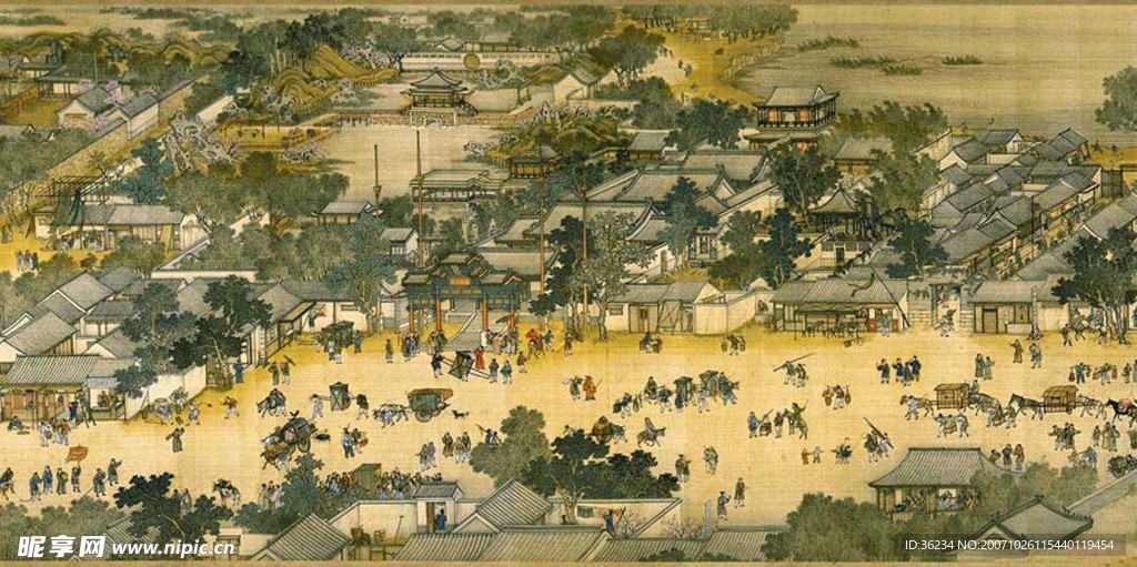 很清晰的清明上河圖