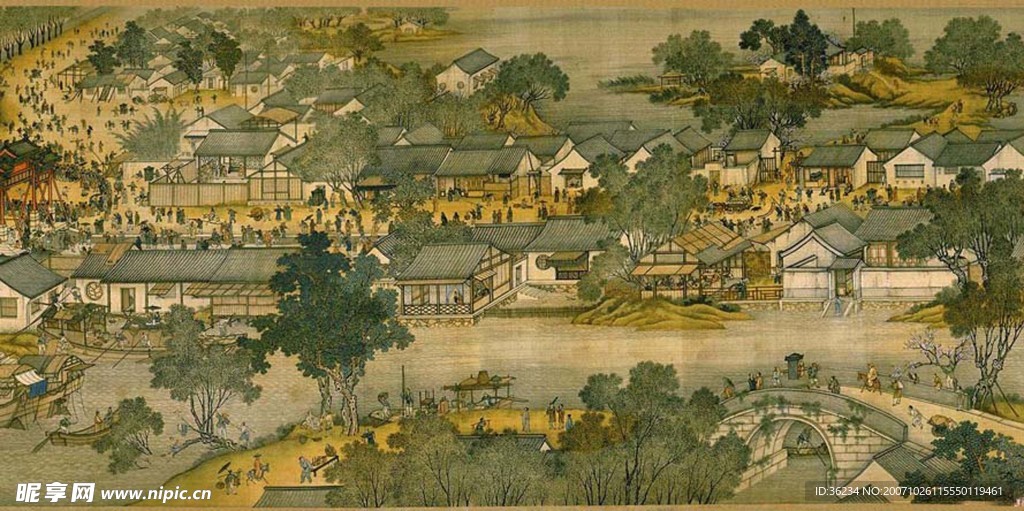 很清晰的清明上河圖