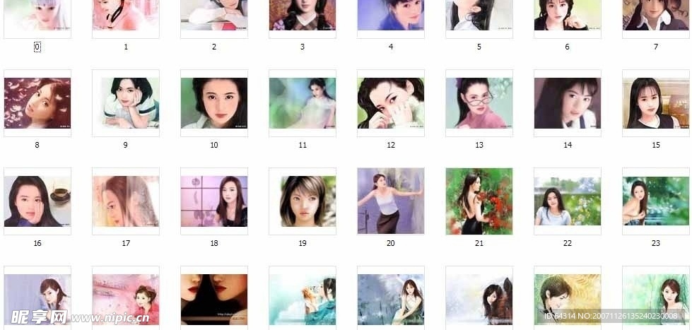 56張 手繪 現代美女2