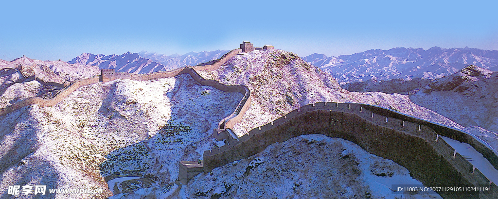 金山嶺長城雪