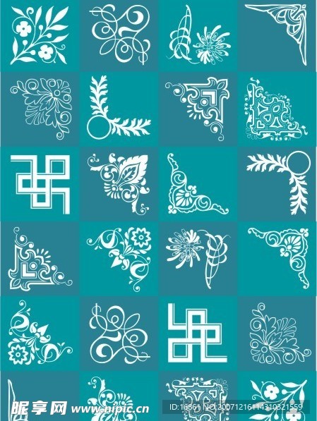 古典花紋