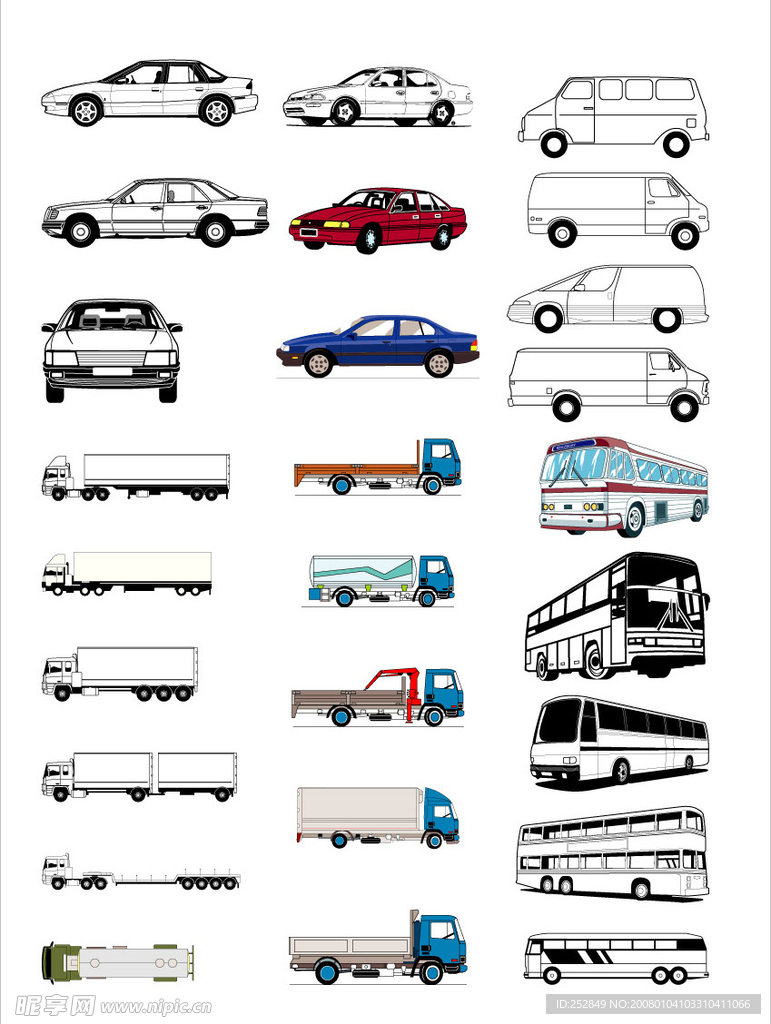 車的矢量圖