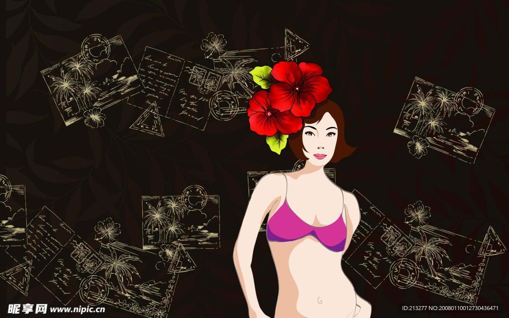 時髦女郎背景圖片（20）