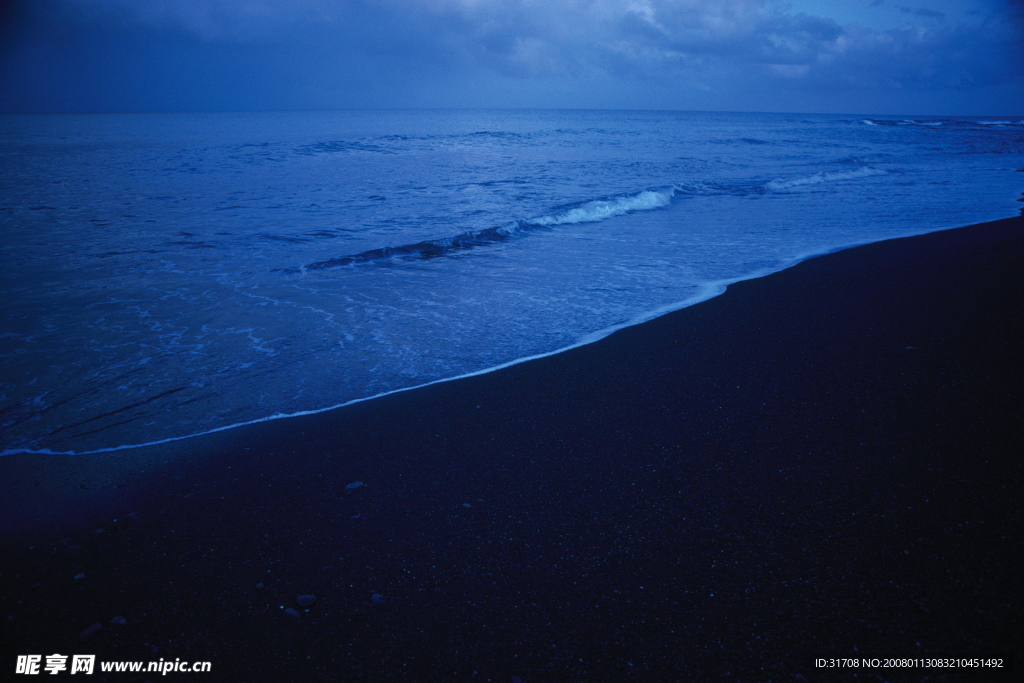 海灘夜景