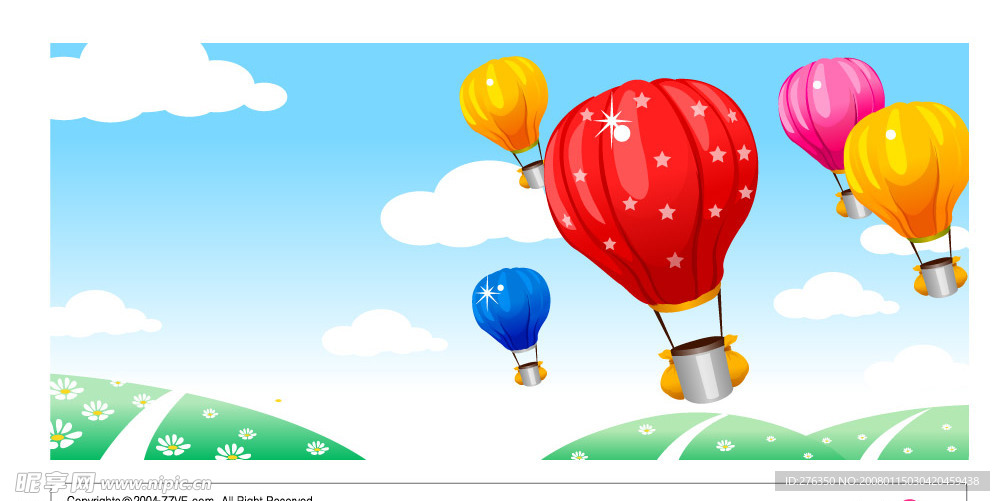 热气球广告飞行