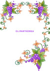 韩国花卉、水果与蝴蝶花边矢量素材