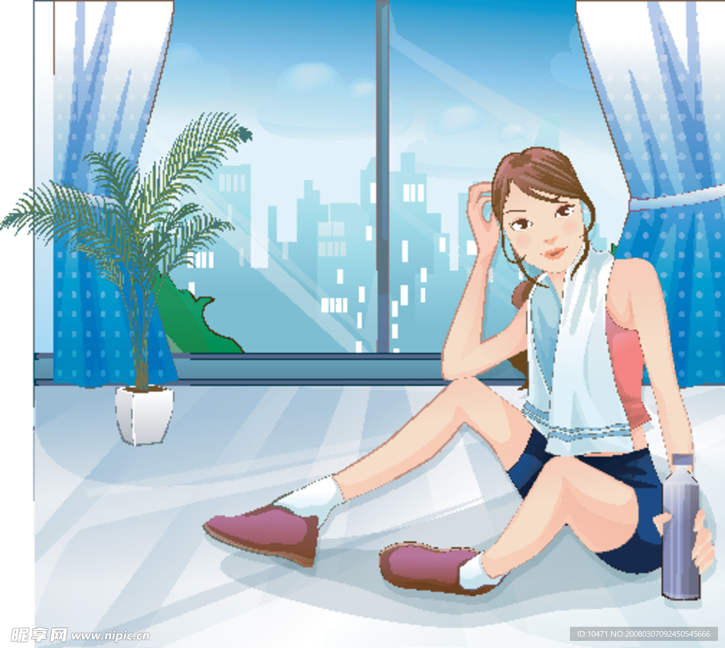 時尚漫畫女性