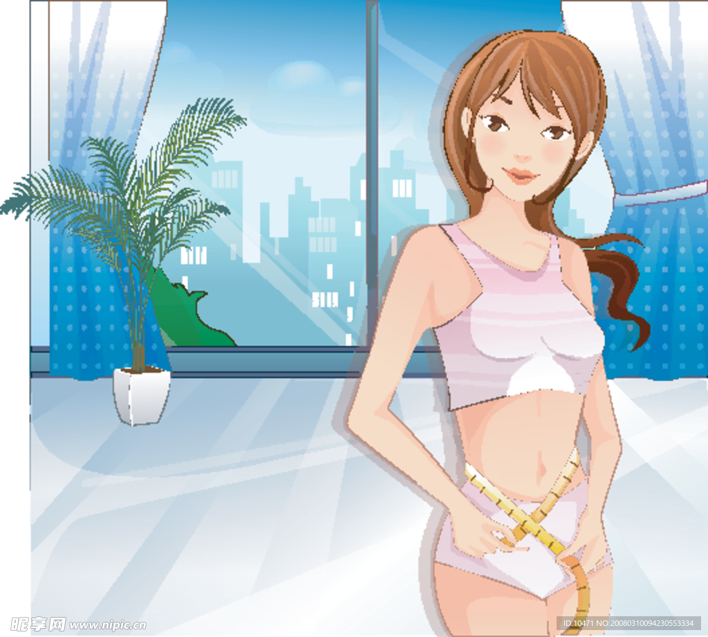 時尚漫畫少女