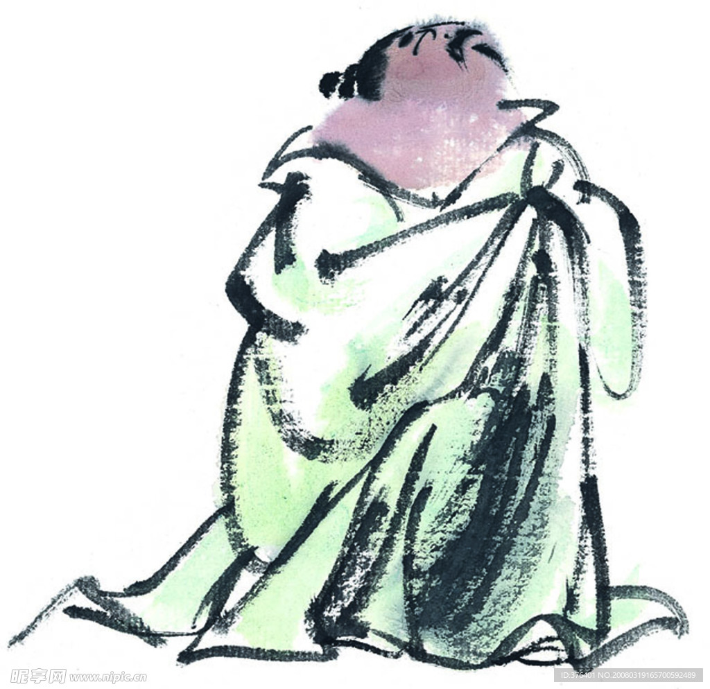 古典墨畫人物素材