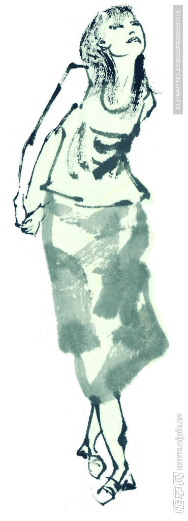 古典墨畫(huà)人物素材