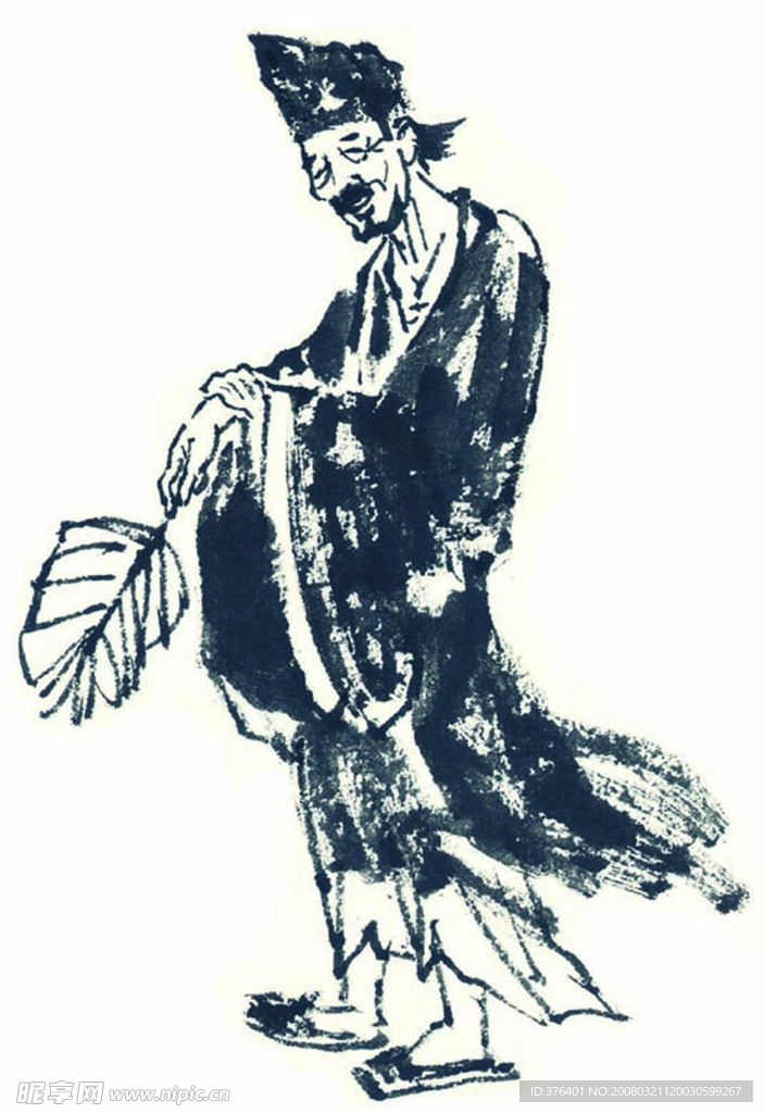 古典墨畫人物素材