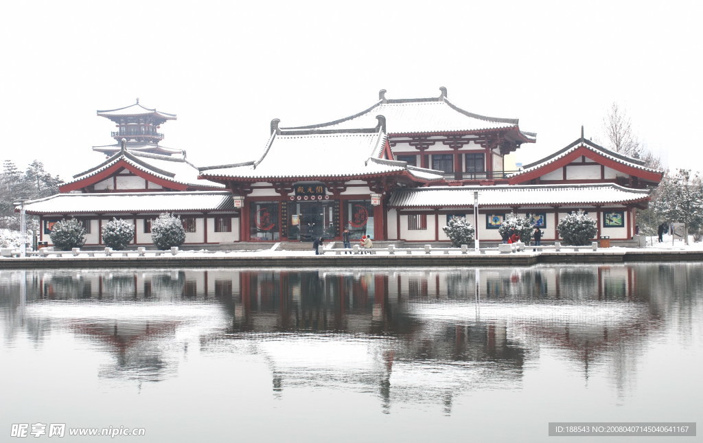 西安的雪景