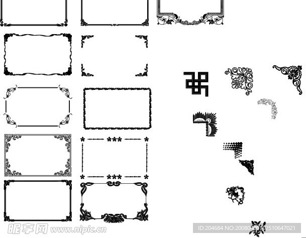 08最新邊框矢量圖CDR