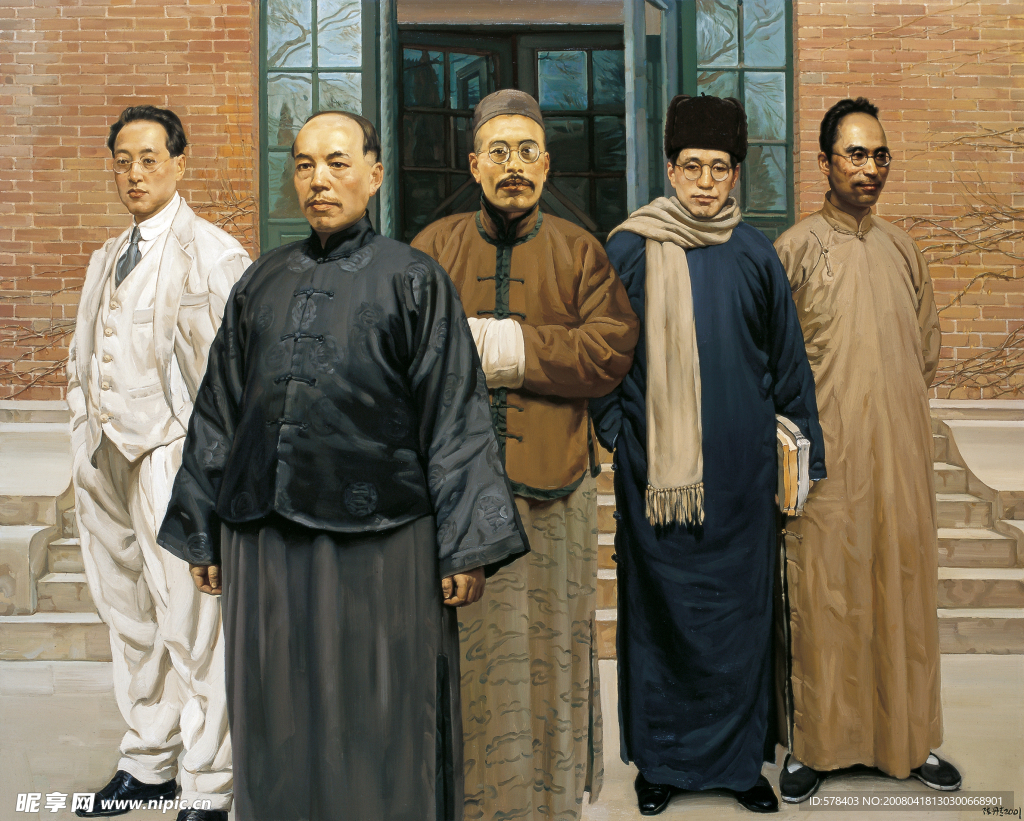 陳丹青 油畫作品 國(guó)學(xué)研究院
