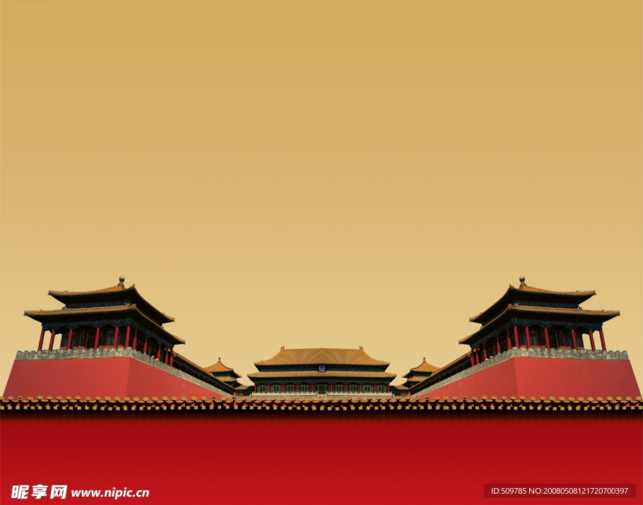 經(jīng)典城墻psd圖