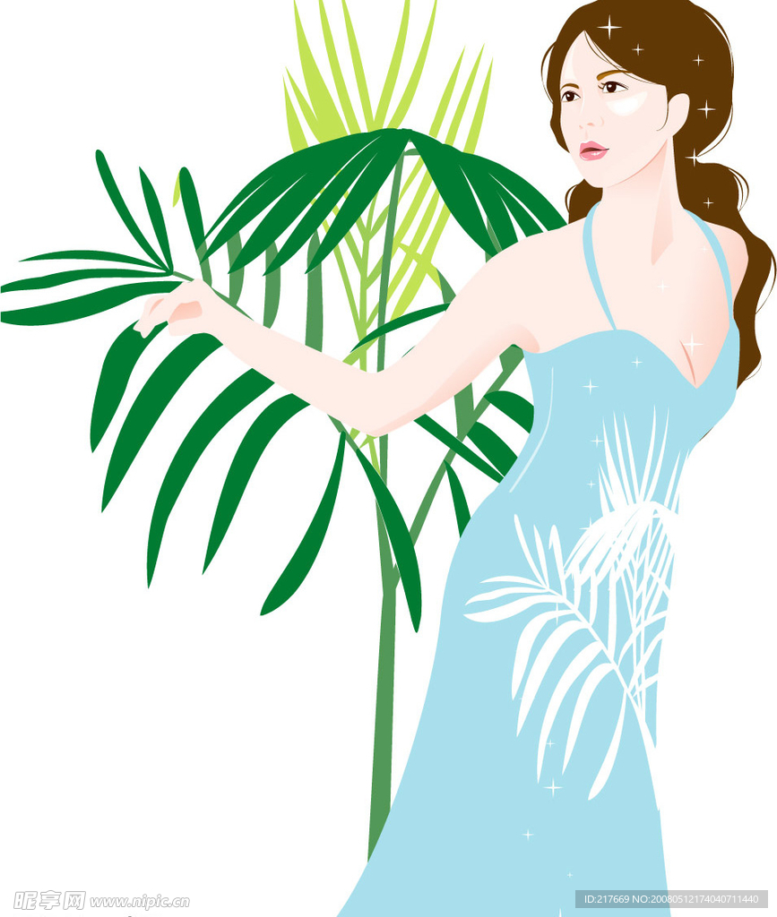 清涼美女圖