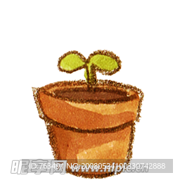 鉛筆繪花盆