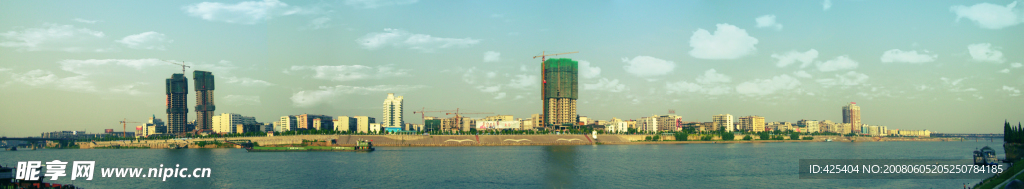 湘江衡陽段全景圖（江東）