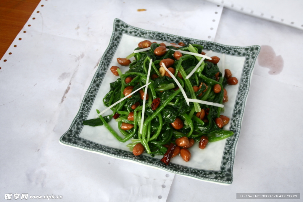 油菜炒花生米