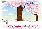 超可爱儿童相册模板——樱花树