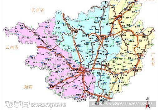 廣西交通圖