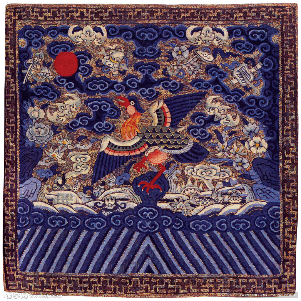 中国传统刺绣纹样 高清官服 补子