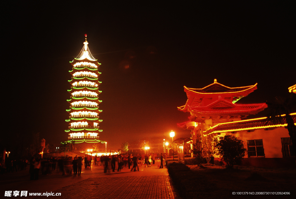 圣塔夜景