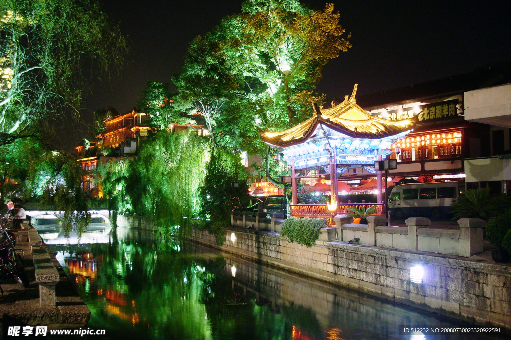 云南麗江夜景