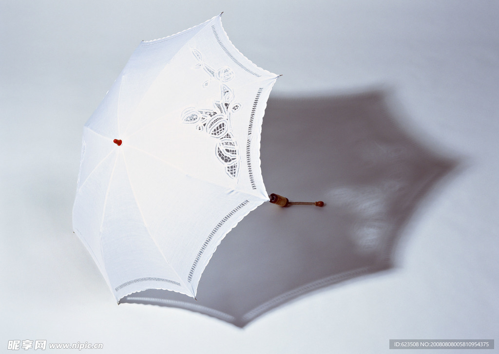 白色雨傘