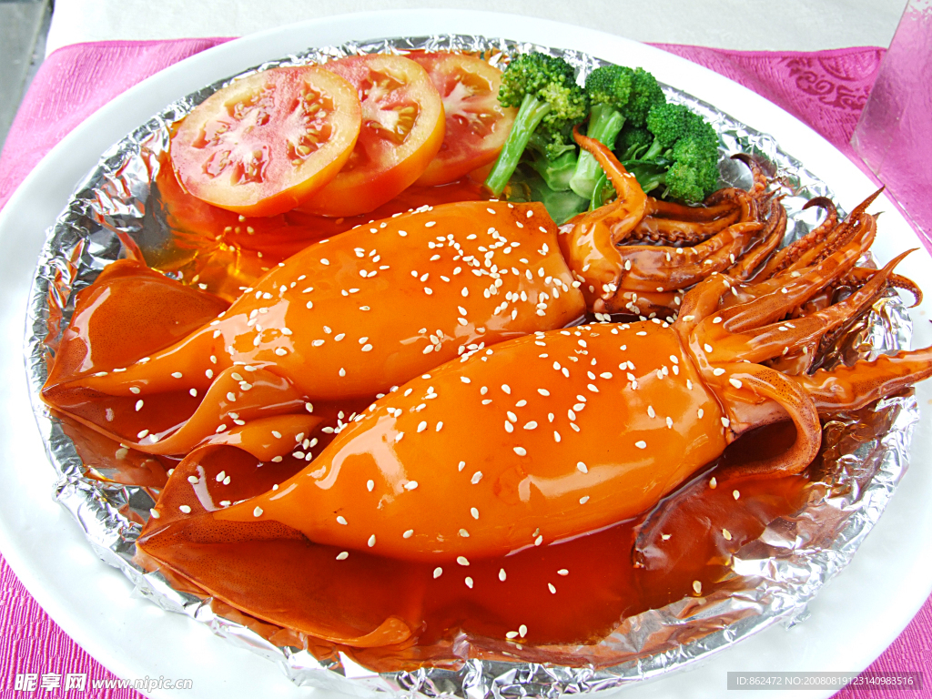 鮑汁魷魚