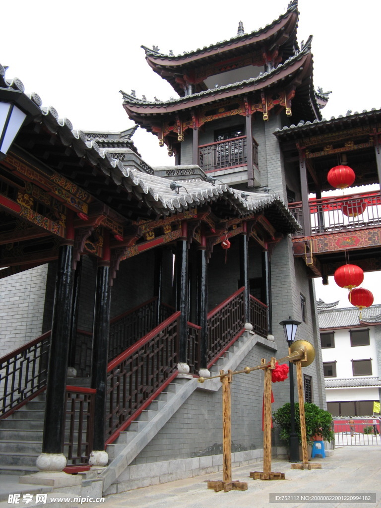 仿古雕樓