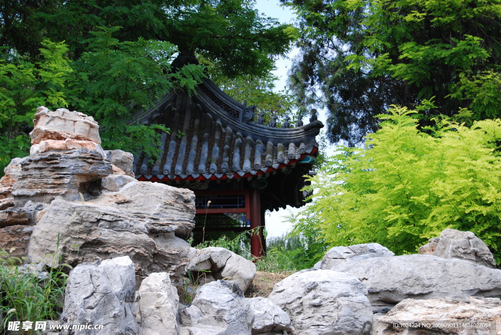 假山庭院