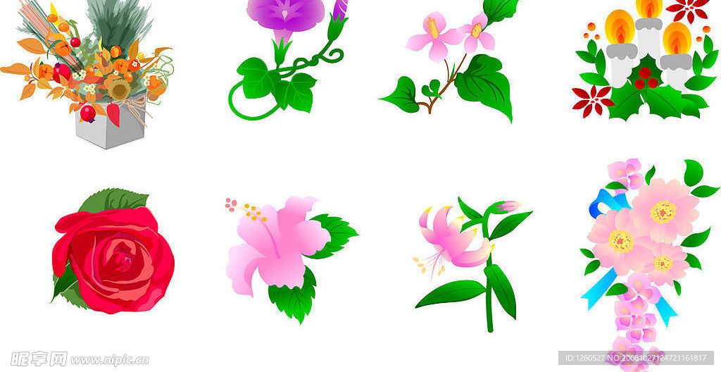 矢量花花