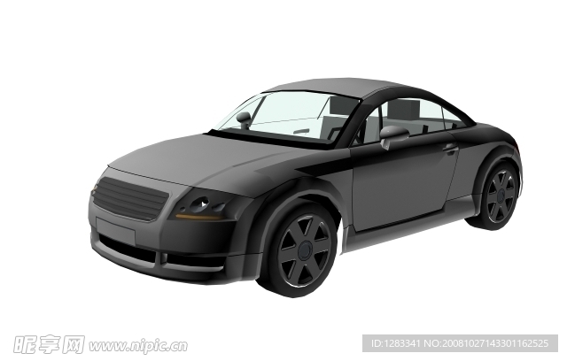 小轎車3D模型