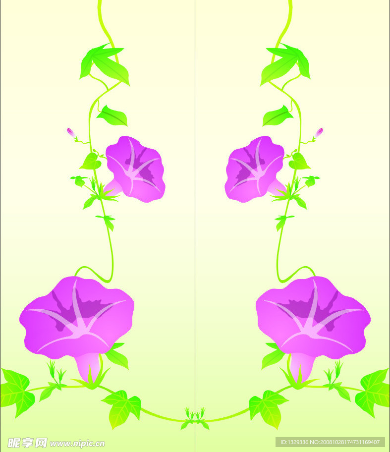 矢量牽牛花