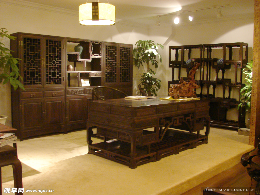 中式古典家具书房