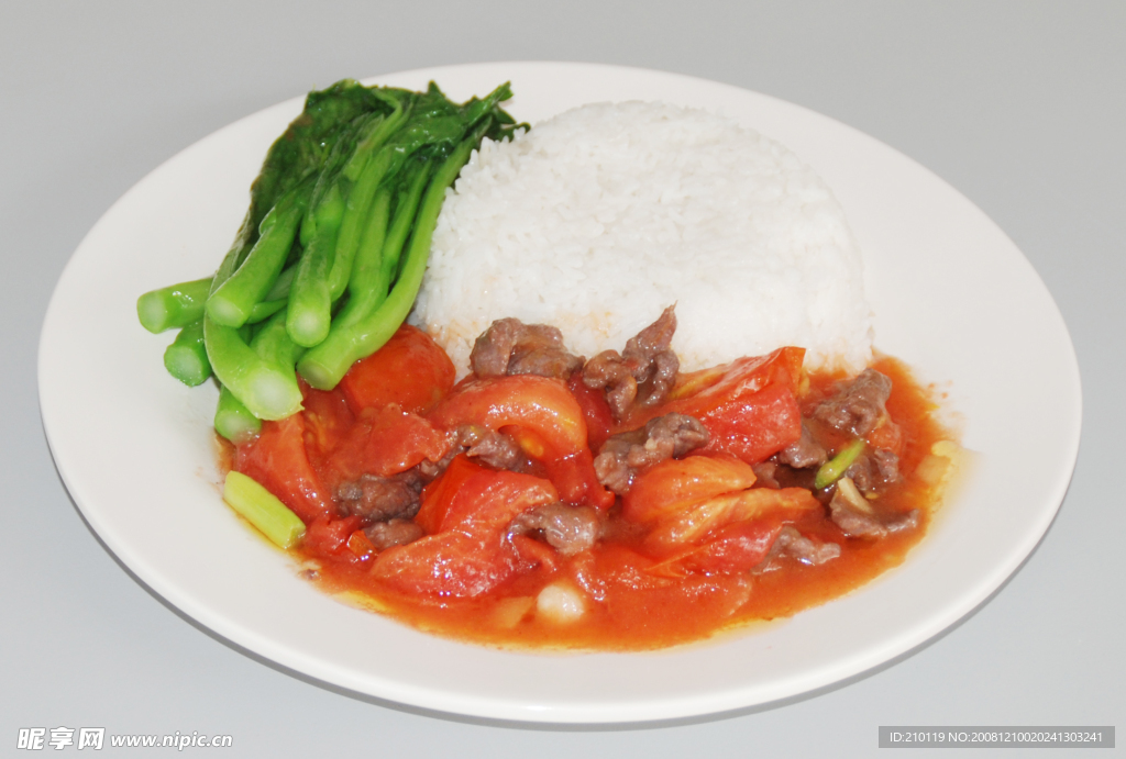 西紅柿肉片飯