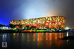 奥运比赛场馆之鸟巢超大夜景图
