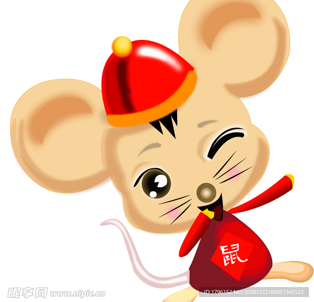 家乐福春节矢量老鼠