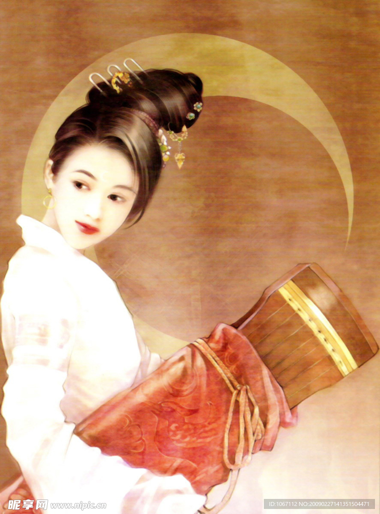 手繪古裝美女