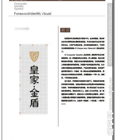 华皇家金盾VI模板全套27页