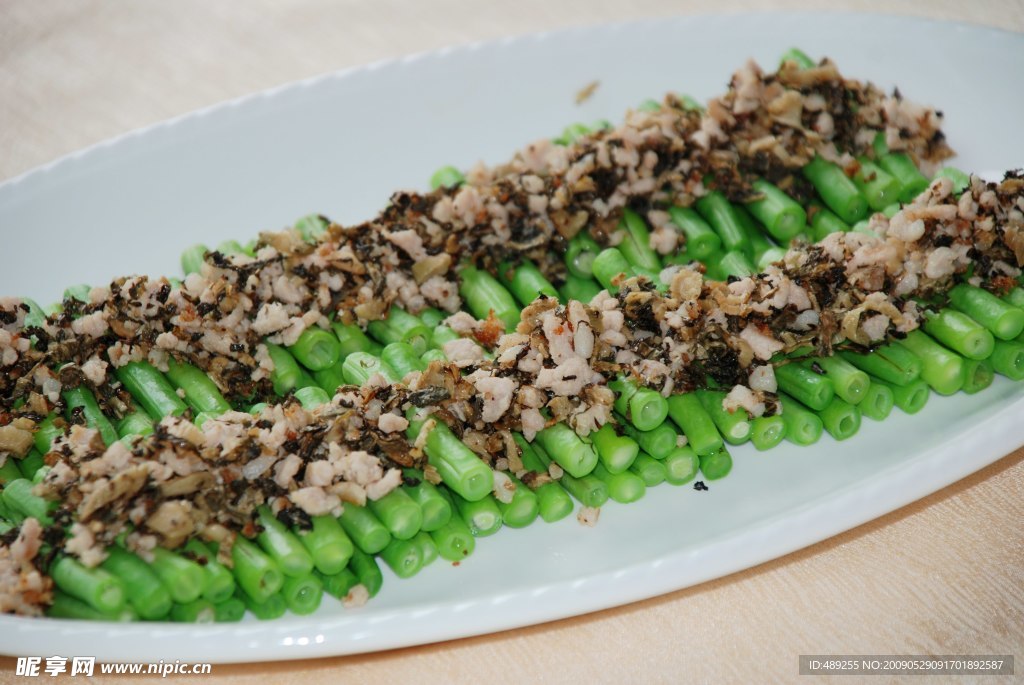 梅菜蒸豆角
