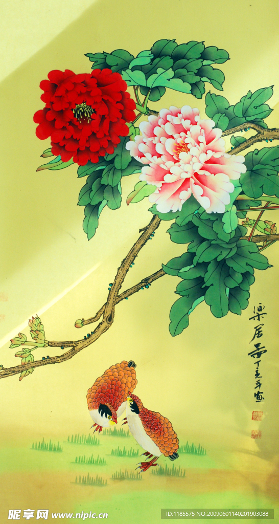 工筆牡丹