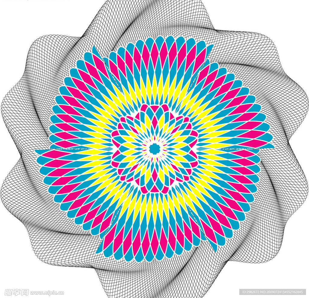 底紋邊框矢量防偽