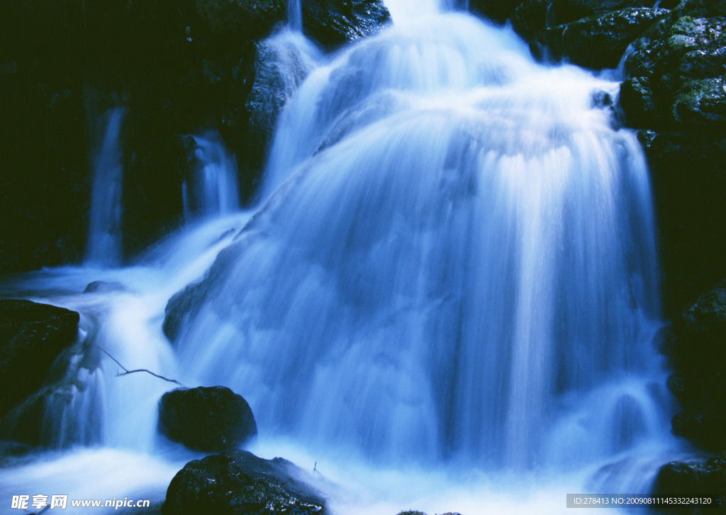 溪水 瀑布 涌泉 流水 山泉