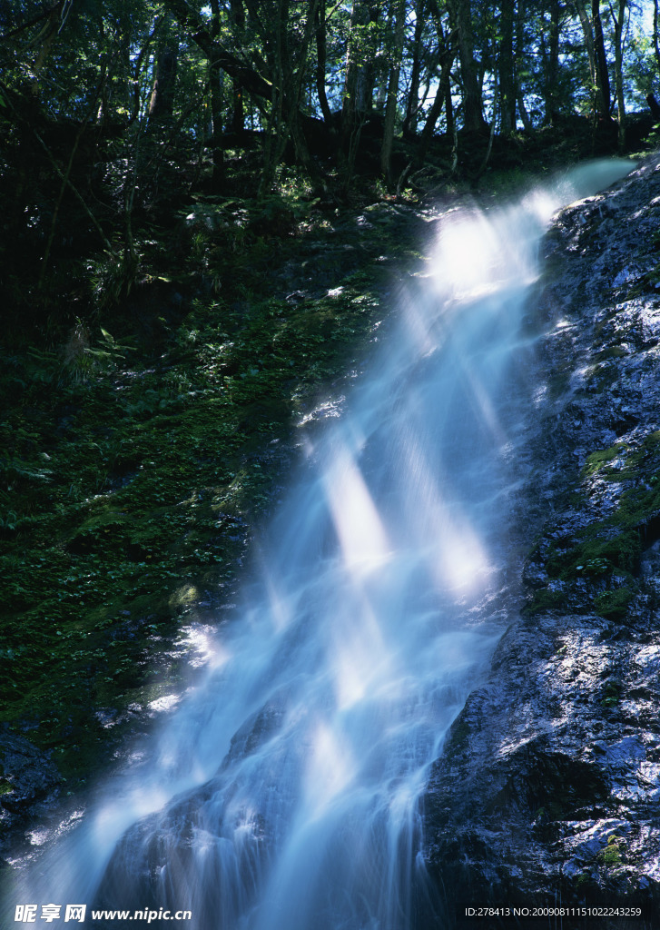 溪水 瀑布 涌泉 流水 山泉