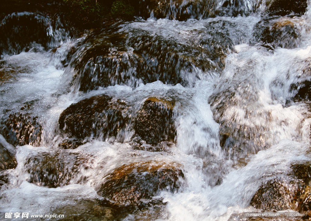 溪水 瀑布 涌泉 流水 山泉