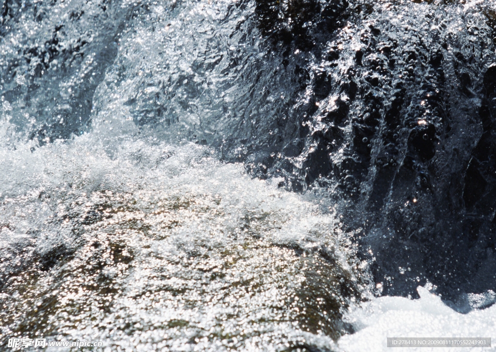溪水 瀑布 涌泉 流水 山泉